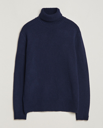  Wool/Cashmere Knitted Rollneck Hunter Navy