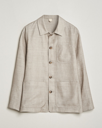  Wool/Linen Chore Jacket Light Beige