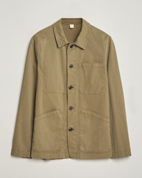  Soft Cotton Shirt Jacket Olive