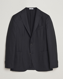  K Jacket Wool Hopsack Blazer Black