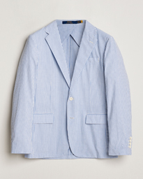  Seersucker Sportcoat Bright Blue