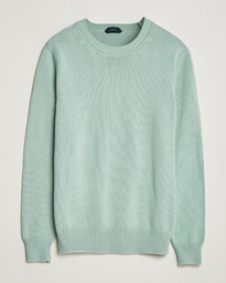 Soft Cotton Crewneck Sweater Mint