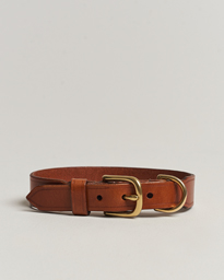  Leather Dog Collar Light Brown