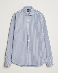  Wide Spread Washed Stripe Shirt White/Blue