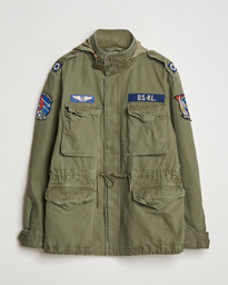  Herringbone Field Jacket Olive Mountain