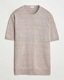  Linen/Cotton T-Shirt Brown