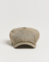  Newsboy Retro Herringbone Cap Dark Olive