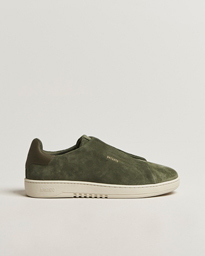 Axel Arigato Dice Laceless Suede Sneaker Dark Green