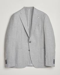  Jack Herringbone Cotton Blazer Light Grey