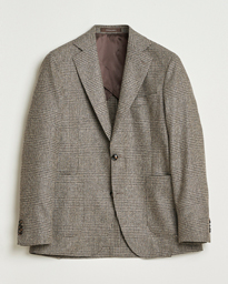  Ferry Patch Pocket Wool Check Blazer Brown