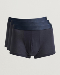 Sunspel 3-Pack Cotton Stretch Trunk Navy