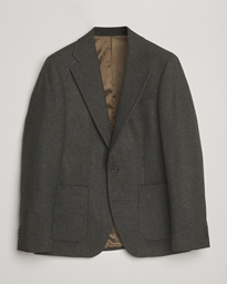  Easer Wool Pepita Blazer Midnight Green