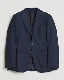  Aida Brushed Cotton Blazer Navy Check
