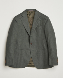  Aida Brushed Cotton Herringbone Blazer 