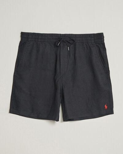 Polo Ralph Lauren Dyed Linen Shorts Polo Black