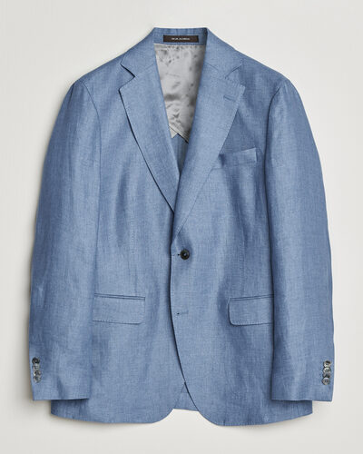 Oscar Jacobson Ferry Soft Linen Blazer Light Blue
