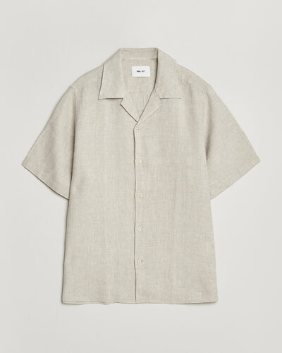 NN07 Julio Linen Resort Shirt Oat