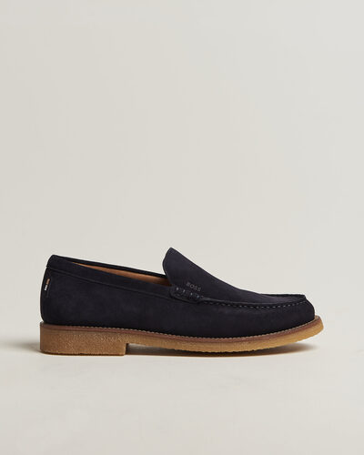 BOSS BLACK Kope Suede Moccasin Dark Blue