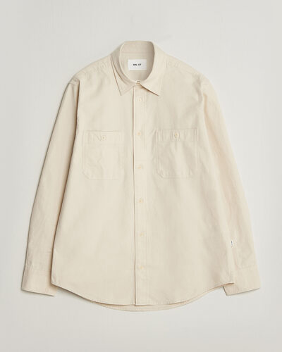 NN07 Colby Twill Overshirt Ivory