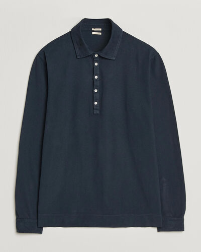 Massimo Alba Raya Long Sleeve Polo Navy