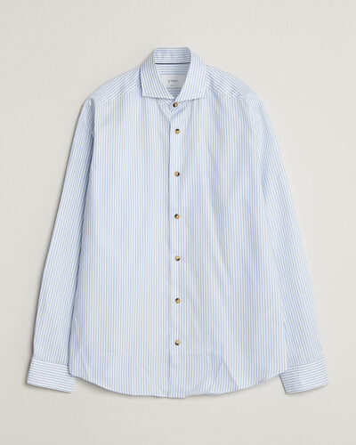 Eton Casual Fit Signature Oxford Striped Shirt Light Blue