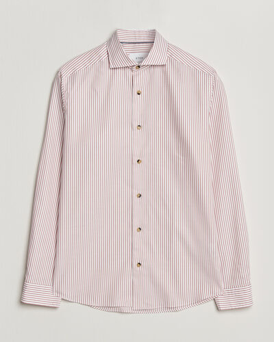 Eton Casual Fit Signature Oxford Striped Shirt Orange