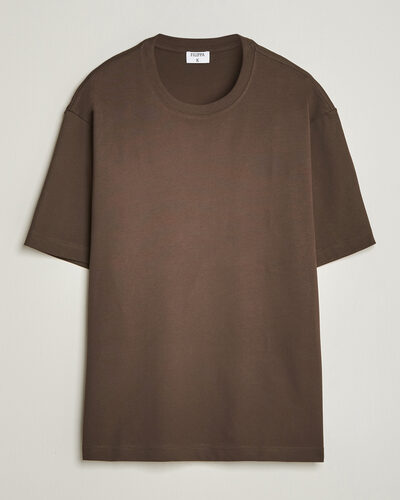 Filippa K Heavy Cotton Crew Neck T-Shirt Golden Brown
