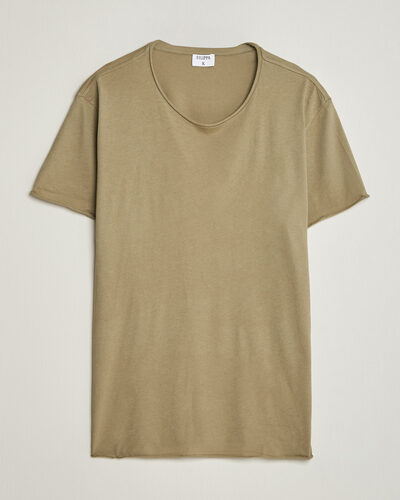Filippa K Roll Neck Crew Neck T-Shirt Light Olive Green