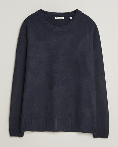 KnowledgeCotton Apparel Knitted Crewneck Night Sky