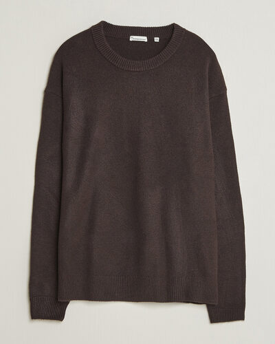KnowledgeCotton Apparel Knitted Crewneck Chocolate Tort