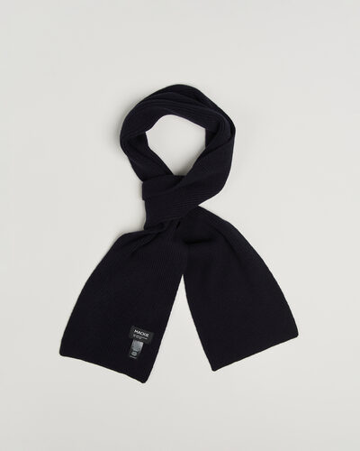 Robert Mackie Clyde Lambswool Scarf Navy