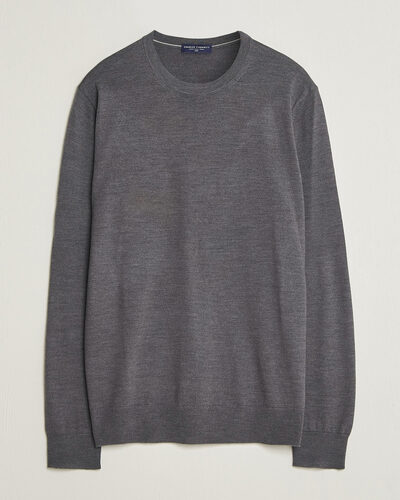 Charles Tyrwhitt Pure Merino Crew Neck Jumper Grey