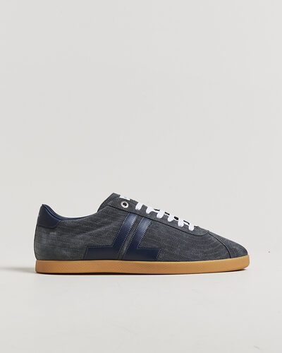 Lanvin Glen Leather Sneakers Grey/Navy