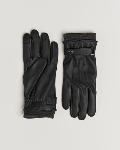 BOSS BLACK Hyden Leather Glove Black