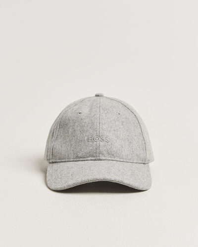 BOSS ORANGE Derrel Wool Cap Open Grey