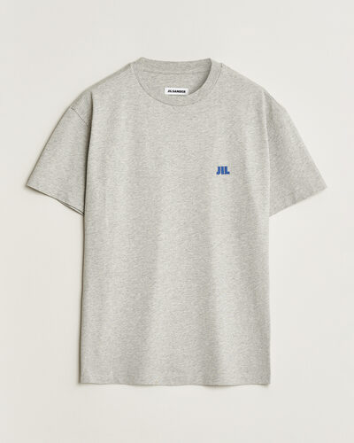 Jil Sander Short Sleeve Jil Logo T-Shirt Light Grey