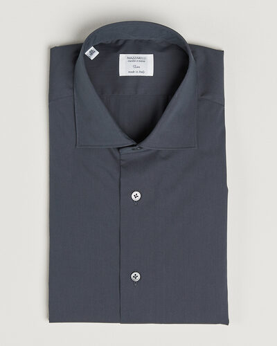 Mazzarelli Soft Cotton Popeline Shirt Grey
