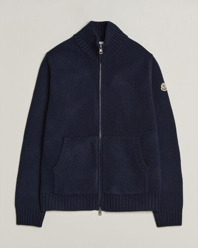 Moncler Full Zip Cardigan Navy