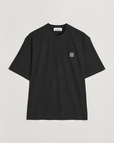 Stone Island Combed Organic Cotton T-Shirt Black