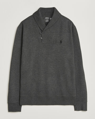 Polo Ralph Lauren Double Knitted Shawl Collar Sweater Windsor Heather
