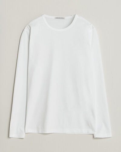 Tiger of Sweden Olaf Mercerized Cotton Long Sleeve T-Shirt Pure White