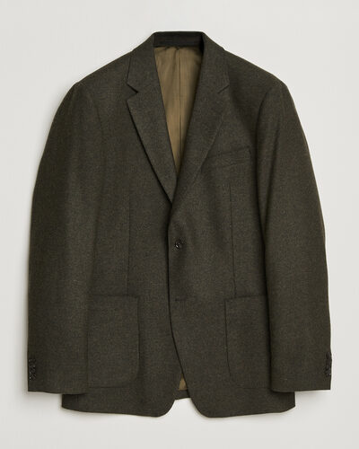 Tiger of Sweden Justin Wool Flannel Suit Blazer Muted Canopy