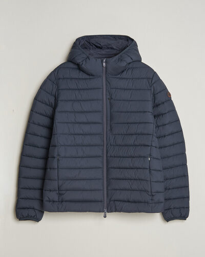 Save The Duck Juncus Matt Lightweight Hood Jacket Blue Black
