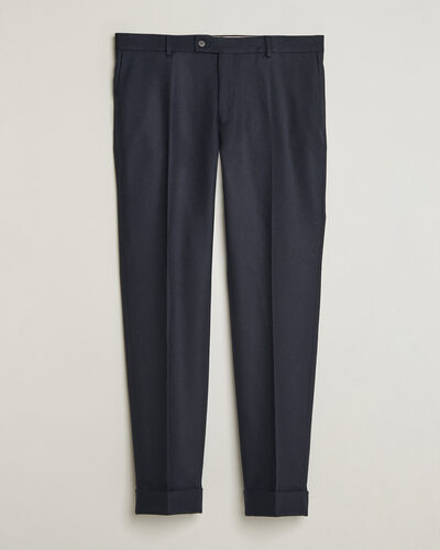 Morris Flannel Suit Trousers Navy