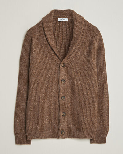 Gran Sasso Wool/Cashmere Donegal Cardigan Brown