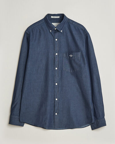 Gant Regular Fit Indigo Shirt Dark Indigo