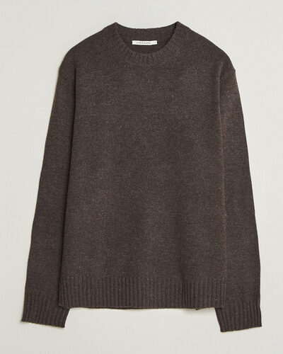 A Day's March Marlow Lambswool Sweater Dark Brown
