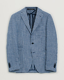 Rose & Born Silk/Linen/Cotton Blazer Blue 48