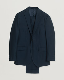 Gaiola Napoli Single Breasted Wool Suit Navy 50