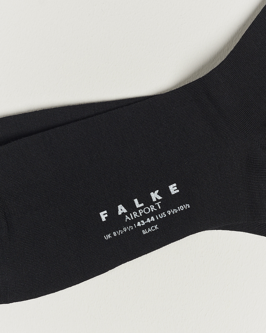 Herren | Unterwäsche | Falke | Airport Socks Black